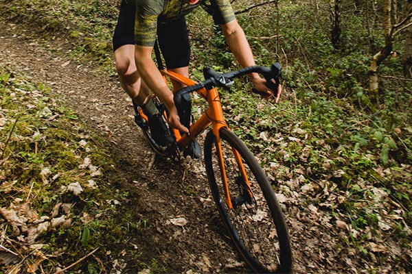 BMC Cyclocross bike descending a trail